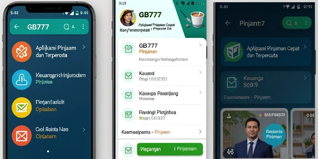 Antarmuka pengguna GB777 yang bersih dan intuitif.