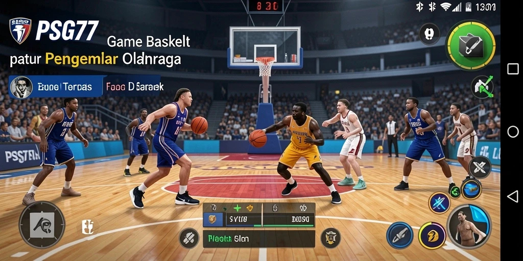 Tampilan antarmuka <strong>PSG77</strong> yang menarik dan intuitif untuk pemain Basket.