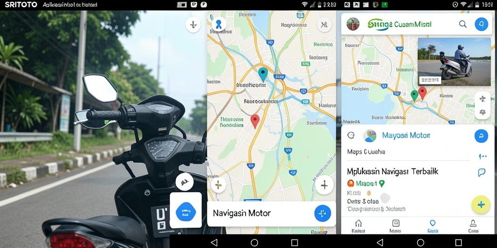 Antarmuka SRITOTO menampilkan fungsi Navigasi Motor yang intuitif.